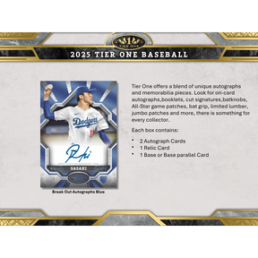 2025 Topps Tier One Baseball Hobby Box